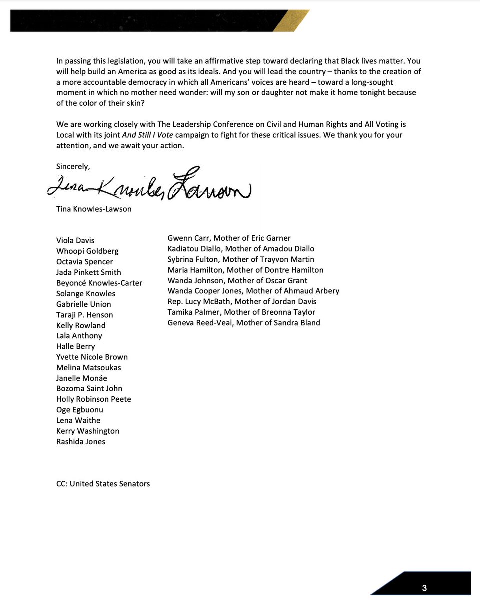 Screenshot of page 3 of the letter. The full text is available through the link in the original tweet.