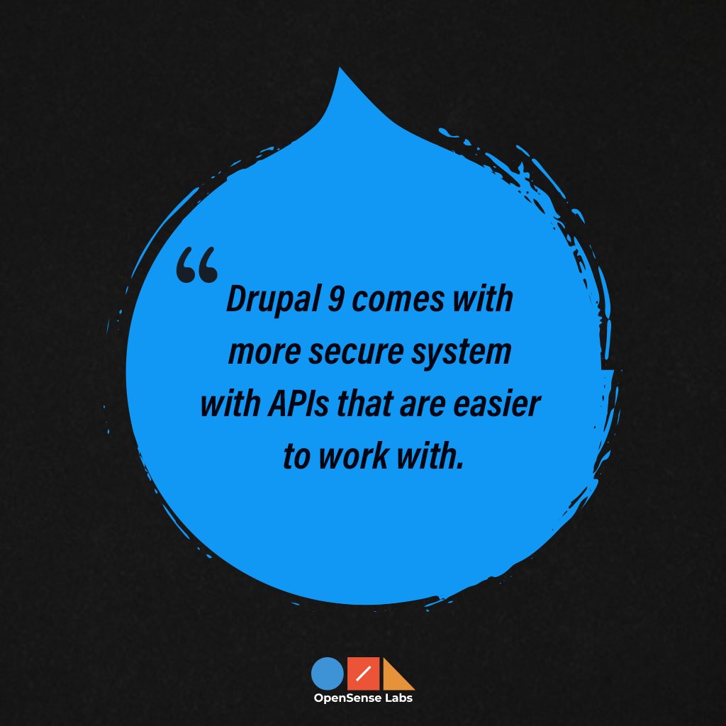 OpenSenseLabs's tweet photo. Let's learn what Drupal 9 is about!

#Drupal #Drupal9 #drupal8 #software #Softwaredevelopment #Content #Drupalfacts #Tech https://t.co/Q7eg3btagN
