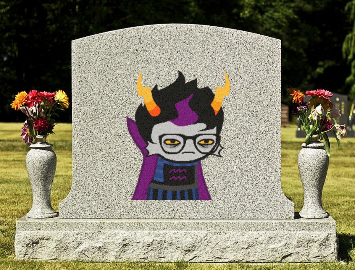 RIPyourfav's tweet photo. BREAKING!: Eridan Ampora from Homestuck has died https://t.co/aOyePDvRhg