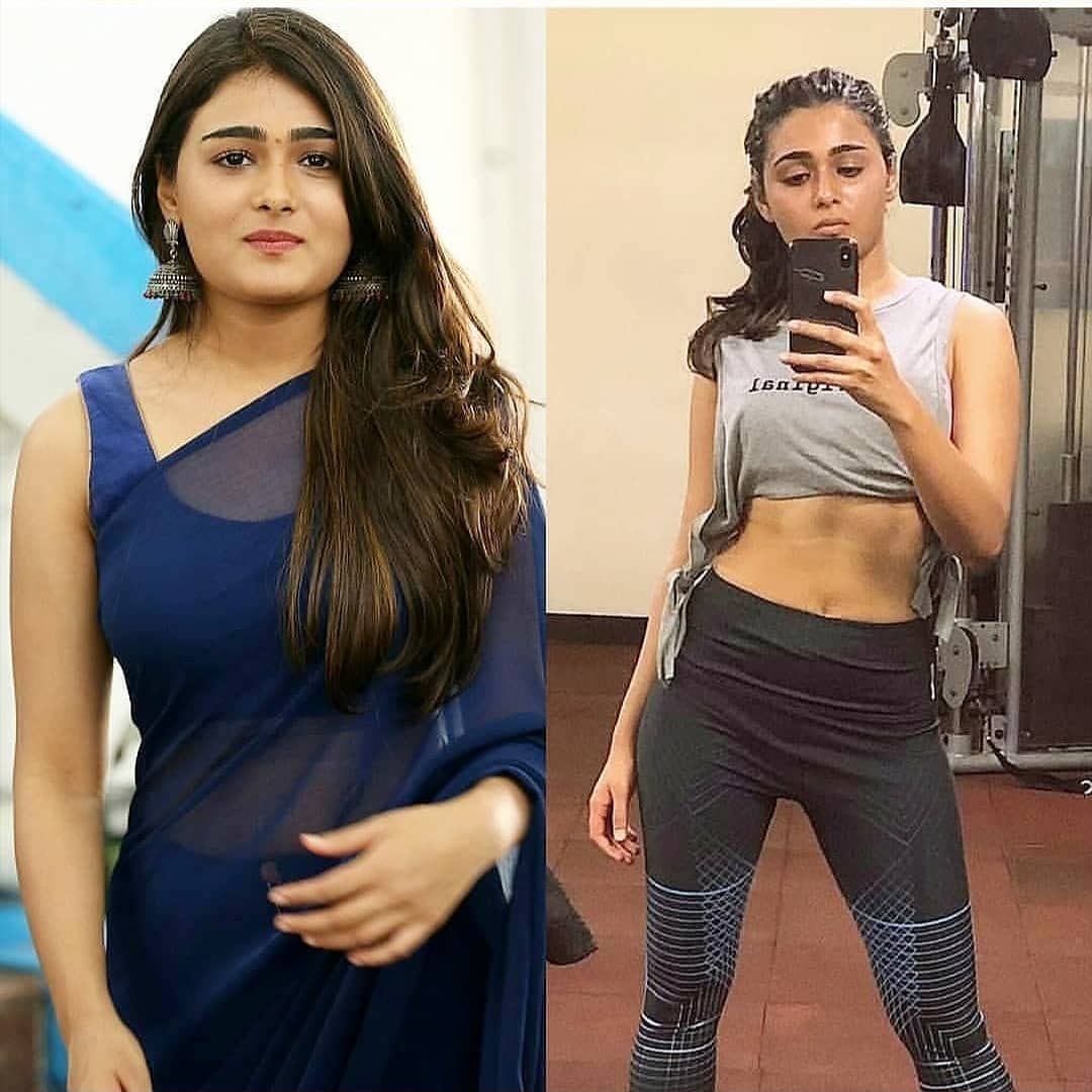 Cineket's tweet photo. #ShaliniPandey is flaunting her ribbed ABS after working out regularly during the Lockdown. https://t.co/DI2hRig5Mk