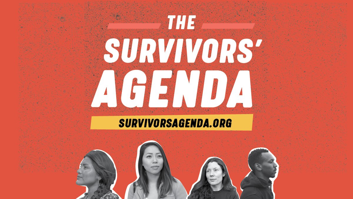 I am grateful for my sisters & proud of everyone who is turning the vision of the #SurvivorsAgenda into a reality. It took many hours & brilliant minds. We're fortunate to dream, plan & take action together. Join us TODAY at 7EST for our national call bit.ly/SurvivorsAgenda.
