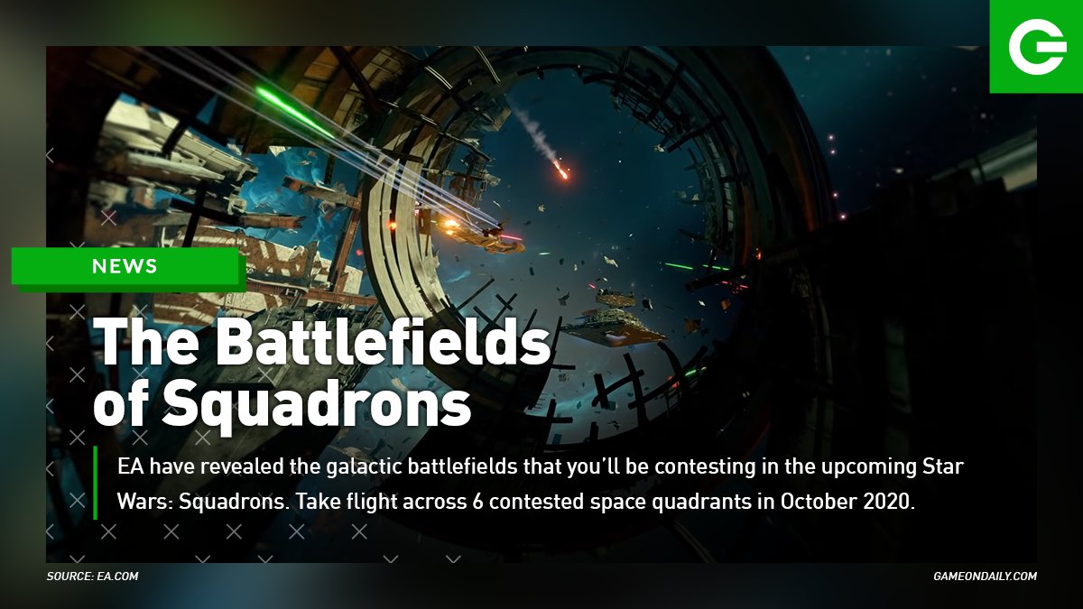 The 6 maps in Star Wars: Squadrons have been released! Check them all out below: #StarWars  #StarWarsSquadrons  @EAStarWars