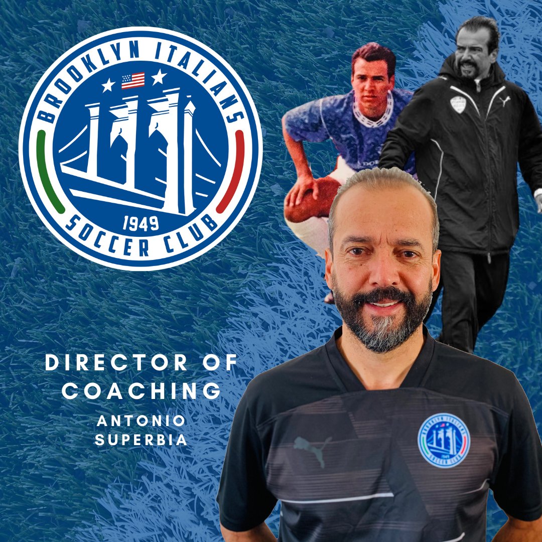 The Board of Directors of the <a href="/bklynitalians/">Brooklyn Italians SC</a> are delighted to announce Antonio "Junior" Superbia will serve as the club's Director of Coaching!

#WeAreBROOKLYN #MoreThanAClub

brooklynitalians.org/news/director-…