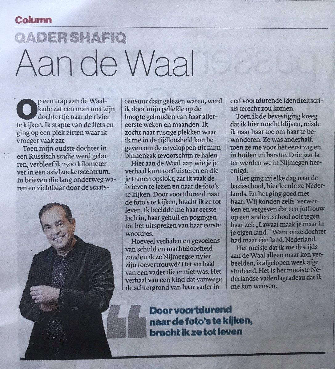 qadershafiq's tweet photo. Mijn column van vandaag: https://t.co/ieRa32b6ME