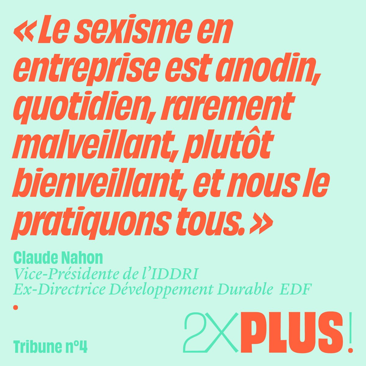 USBEKetRICA's tweet photo. "Si nous voulons en venir à bout, il va falloir ré-interroger nos comportements et nos certitudes". Découvrez la quatrième tribune de notre série #2XPlus, consacrée au sexisme en entreprise. Écrite par @Claude_Nahon 👉 https://t.co/nfV03Yo2gz https://t.co/3tamC12Dee