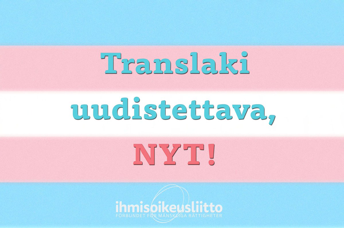 Palveluvalikoimaneuvoston (#Palko) uusi sukupuolidysforian hoitosuositus huolettaa. Siksikin tarvitaan #translakinyt!!!
#jokaviikkosamakuva #ihmisoikeudet #translaki