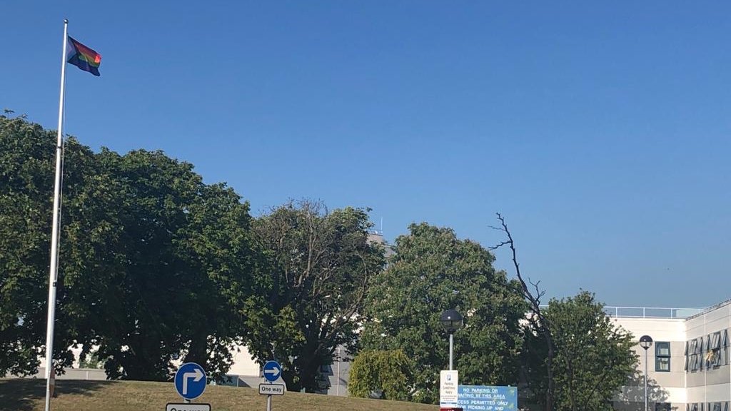 Lewisham and Greenwich NHS Trust (@lg_nhs) on Twitter photo Our #Pride flag flying at QEH, ready for the weekend. Don't miss <a href="/VirtualNHSPride/">Pride in Health</a> tomorrow from 6pm. Enjoy your celebrations everyone, and share your photos with us. Some amazing stuff going on over <a href="/PrideInLondon/">Pride in London</a> so make sure you follow them #YouMeUsWe #NHSVirtualPride Our #Pride flag flying at QEH, ready for the weekend. Don't miss <a href="/VirtualNHSPride/">Pride in Health</a> tomorrow from 6pm. Enjoy your celebrations everyone, and share your photos with us. Some amazing stuff going on over <a href="/PrideInLondon/">Pride in London</a> so make sure you follow them #YouMeUsWe #NHSVirtualPride