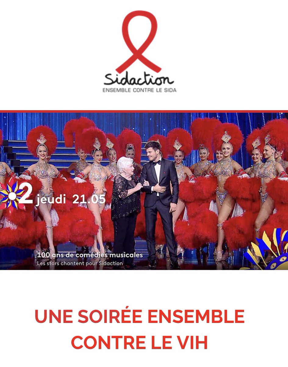 Le Moulin Rouge soutient le Sidaction ! Retrouvez ce jeudi à 21h05 sur France 2 nos danseuses en compagnie de Anggun et Vincent Niclo !
https://t.co/ldzcILyPDE https://t.co/ihLo6hCj9s