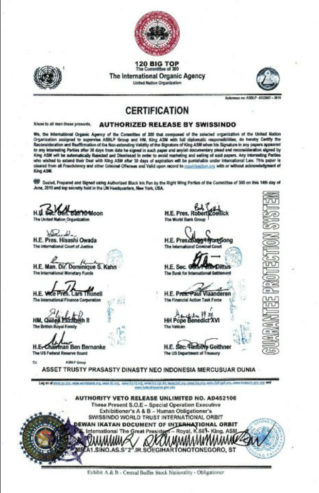 King of Kings K681 has higher Authority than the 12 Signatories combined. His Signature must be Actioned within 30 days or the defaulters and obstructors will be prosecuted for fraud and Treason against the 12 signatories and King 681.  bit.ly/3fTr3IE