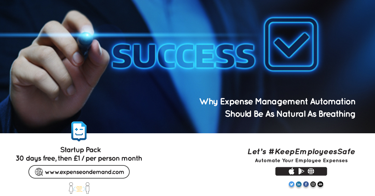 ExpenseOnDemand's tweet photo. Why Expense Management Automation Should Be As Natural As Breathing #ExpenseOnDemand #businessexpenses #expensesolution #KeepEmployeesSafe #employeeexpensemanagement #BusinessAutomation #socialdistancing  #GoPaperless #ContactlessExpenses  Read More: https://t.co/H1D53yl0mK https://t.co/Pp83TKijTT