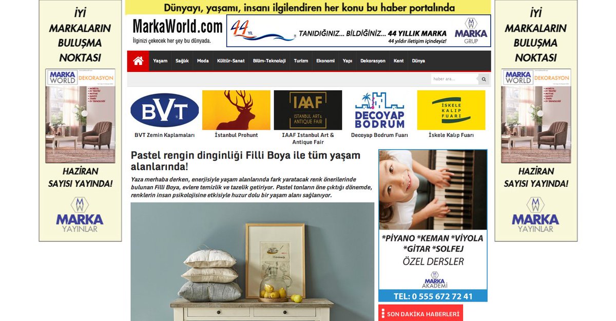 Pastel rengin dinginliği Filli Boya ile tüm yaşam alanlarında!
#Dekorasyon 
markaworld.com/pastel-rengin-…
<a href="/filliboya/">Filli Boya</a> <a href="/MedyaeviDijital/">Medyaevi</a>