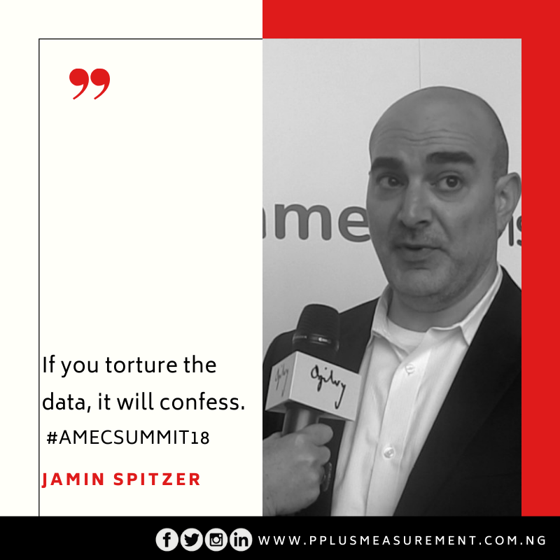 pplusmeasure's tweet photo. #MeasurementThursdayQuote

"If you torture the data, it will confess" - @jaminsp #AMECsummit #2018

The quote was extracted from the 10th Global Summit on Measurement in #Barcelona

You can catch up other quotes from the event here: https://t.co/N9YLN6Tml9 @AmecOrg  #EvaluatePR https://t.co/XisXLOvdZ9