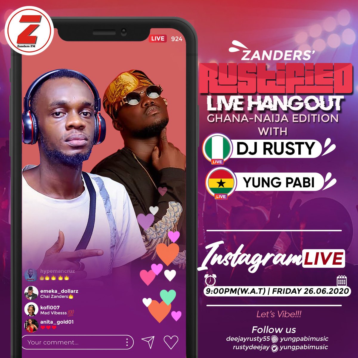 RustyDeejay's tweet photo. Please retweet it's tomorrow @YungPabiMusic @ReggieReginald3 @RebeccaWinterr @sblconsultsman1 @Cajetodeswagga1 @erigganewmoney @JerryJoh3 @drbarzhimself @boy_kaptain @erigganewmoney @Poco__lee https://t.co/0Ec4uiUjCA