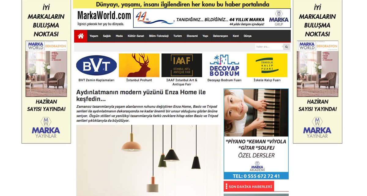 Aydınlatmanın modern yüzünü Enza Home ile keşfedin…
#Aydınlatma #Dekorasyon 
markaworld.com/aydinlatmanin-…
<a href="/Enza_Home/">Enza Home</a> <a href="/excel_iletisim/">Excel İletişim</a>