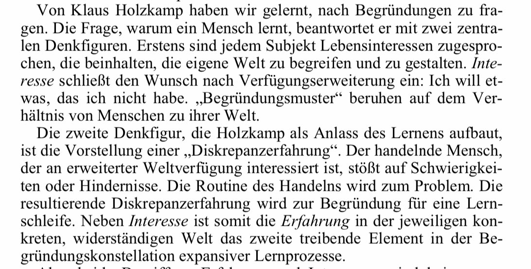 HeidiMilke's tweet photo. @PeterSchmidt_ Homzkamps und Dewey sagen, dass der Mensch durch Erfahrung lernt. Er denkt und forscht, weil er die Welt verstehen und Probleme lösen will (so in etwa). https://t.co/kW9VhHkL5j