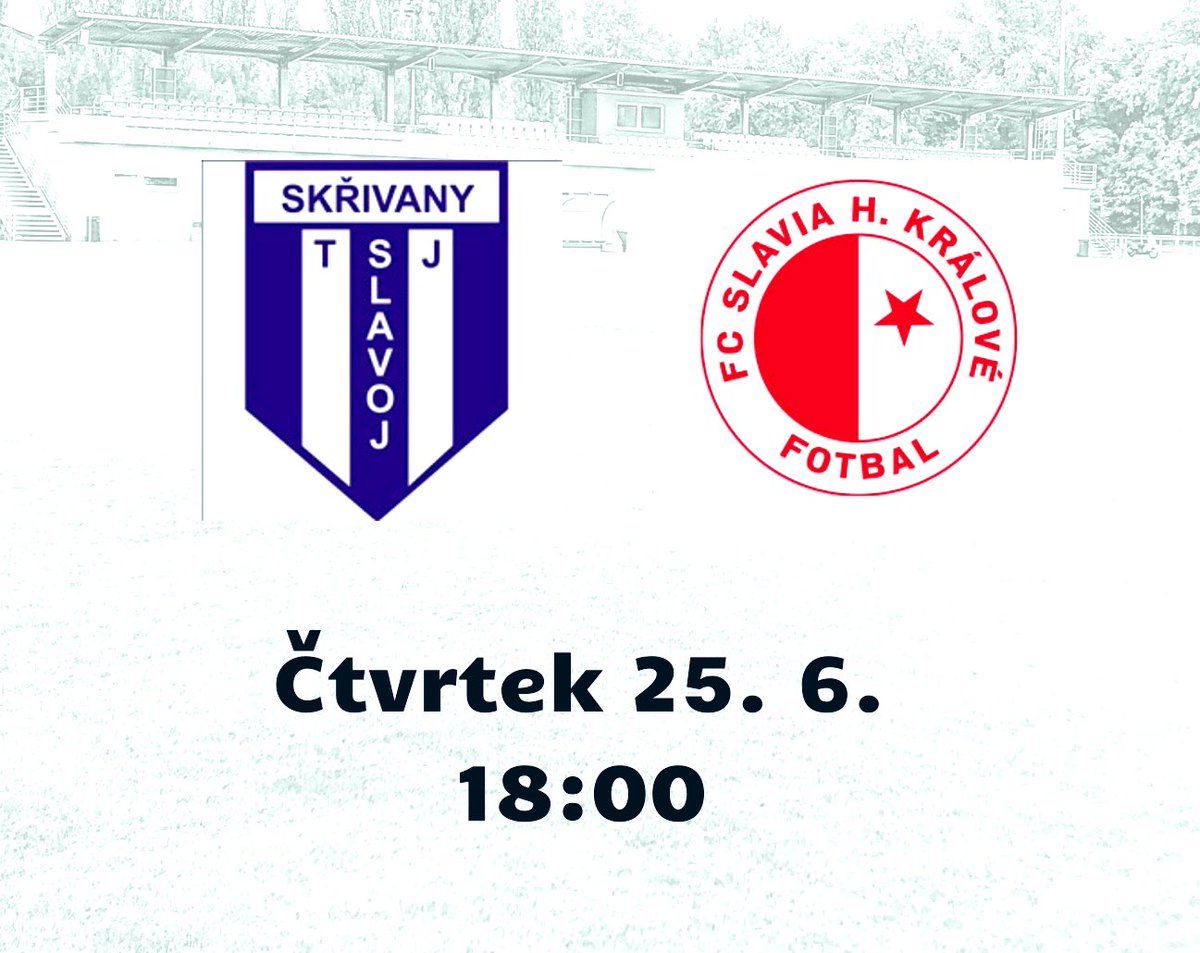 fc_slaviahk's tweet photo. Do konce června stihneme ještě jeden zápas. V malebné vesničce Skřivany změříme síly s místním Slavojem👇 https://t.co/19Ht34LIEo
