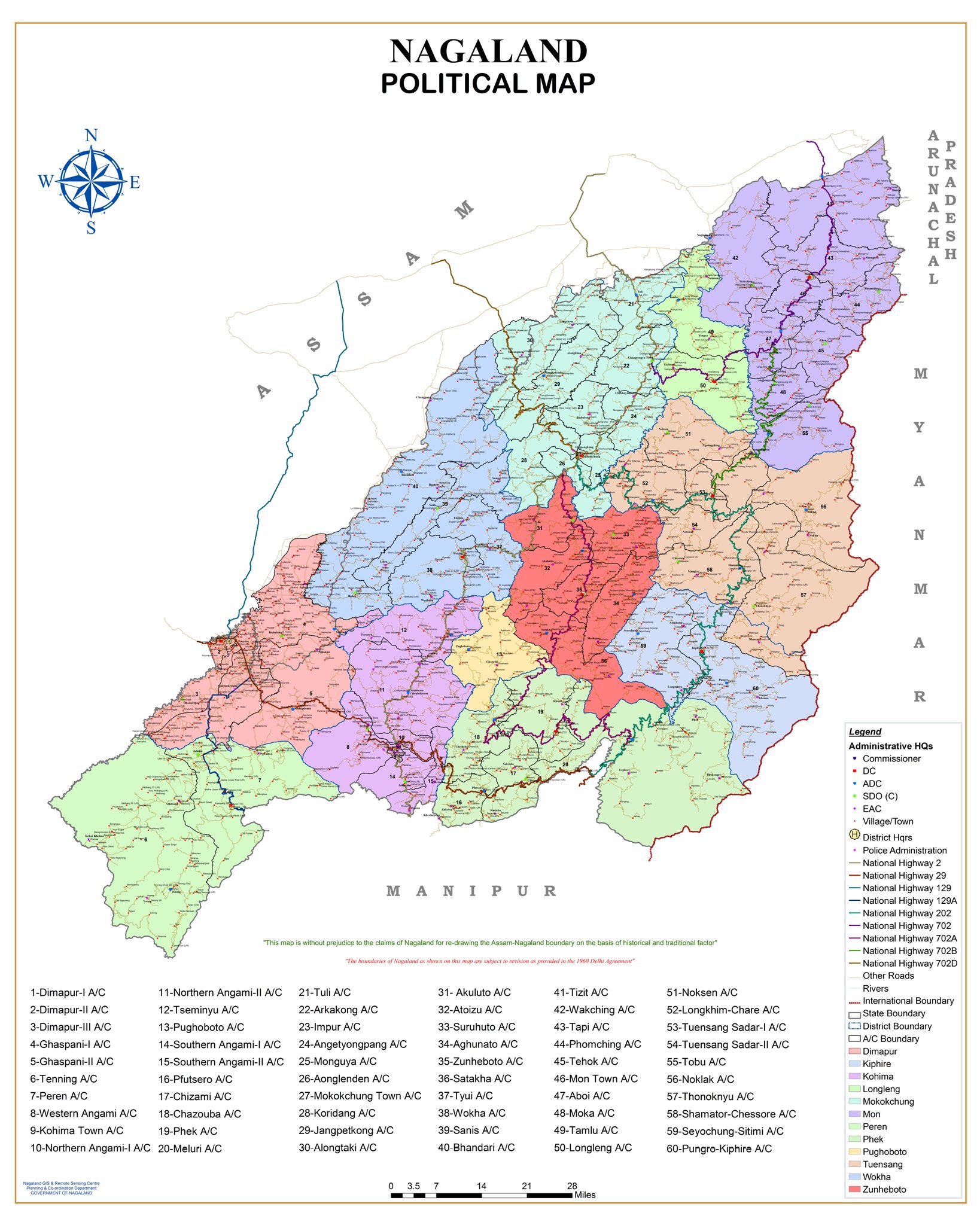 CEO Nagaland on Twitter "Know your Nagaland political map CEONagaland Nagaland Chart Download