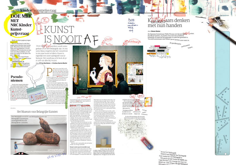 allthingsmoving's tweet photo. Koop vandaag de NRC! Met een spread over Wat Is Kunst, Wat Is Belangrijke Kunst en Wat Is Belangrijk aan Kunst door Belangrijke Kunst Curatoren Micha Wertheim en Cristina Garcia Martin. https://t.co/HveySMuUf0