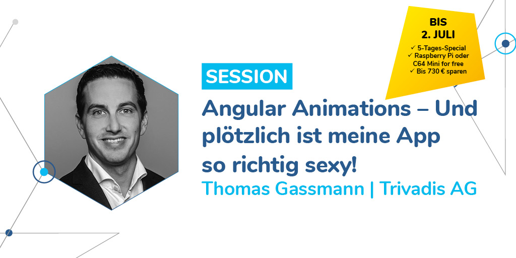 BASTAcon's tweet photo. In dieser Session erklärt @GassmannT das Konzept von Animationen in #Angular &amp; gibt Tipps wie auch deine App so richtig sexy wird.
https://t.co/1e3IdKG94v 
#BASTAcon https://t.co/v8KnZtUbKQ