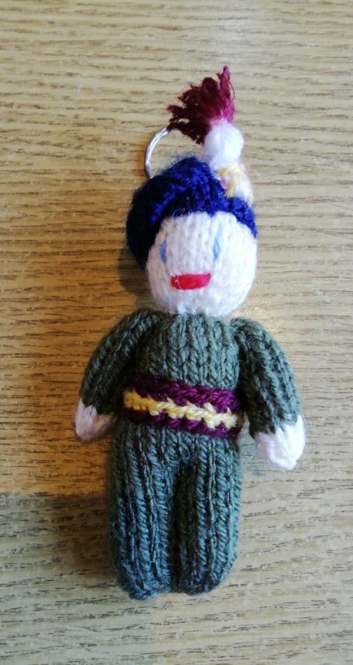 My very own hand knitted Royal Regiment of Fusiliers key holder for Veterans Day curtesy of Ann at The Bridge for Heroes Thank You Mike ⁦<a href="/TeamQEH_AFNet/">QEH Armed Forces Network</a>⁩ ⁦<a href="/Bridge4Heroes/">TheBridgeforHeroes</a>⁩ ⁦<a href="/TeamQEH/">The QEH King's Lynn</a>⁩ ⁦<a href="/NHSEArmedForces/">NHSE Armed Forces</a>⁩ ⁦<a href="/RAF_Marham/">RAF Marham</a>⁩ ⁦<a href="/EAEmployers/">EAEmployers</a>⁩ ⁦<a href="/SSAFA/">SSAFA</a>⁩