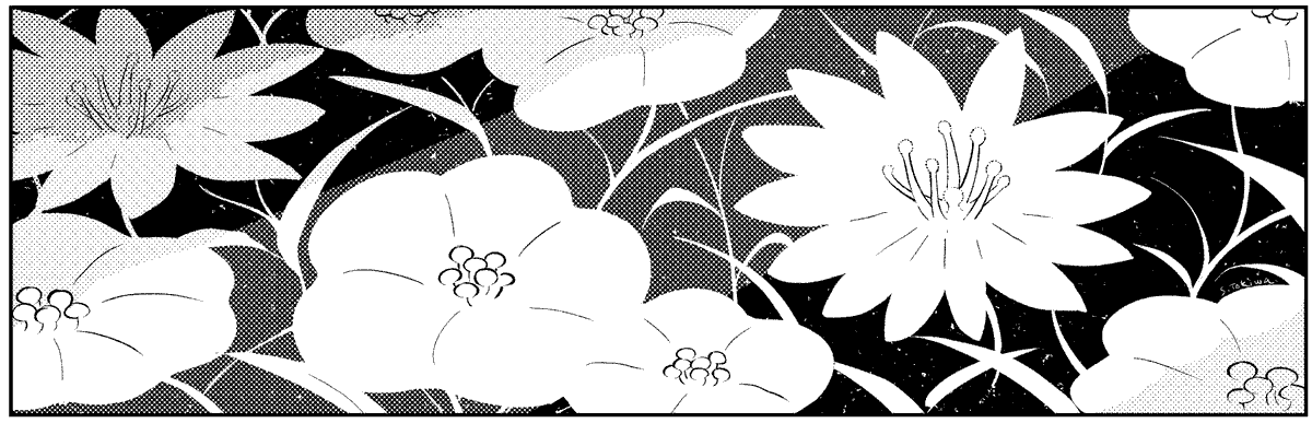 いい花描けた 