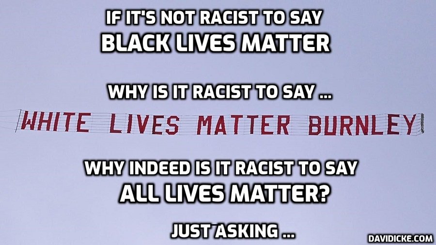 davidicke's tweet photo. Girlfriend of Man Who Flew ‘White Lives Matter’ Banner Fired From Her Job After Refusing ‘Intensive Racial Sensitivity Training’ https://t.co/JeHjsOI2Mj https://t.co/GfjToTLFhN