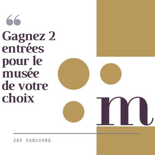 AstridCordeau's tweet photo. Afin de célébrer le #déconfinement et la #réouverture de tous les #LieuxCulturels de France, l’équipe de l' #agence Meliatis vous offre 2 entrées pour le musée de votre choix !
RDV sur le compte #instagram de l'agence Meliatis pour tenter votre #chance : 
https://t.co/xhJSCRB4U5 https://t.co/MwrXM5RsEN
