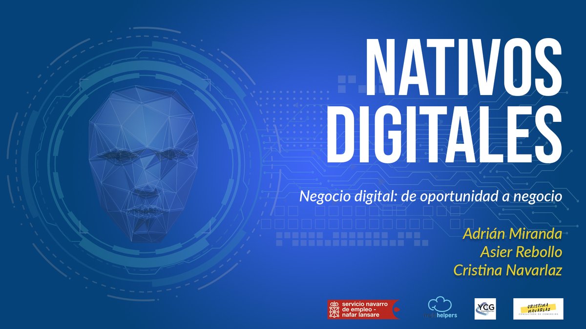 empleo_na's tweet photo. Hoy, en nuestro canal formativo:
🕐10:00 El futuro comenzó ayer, con Jesús González
@sicnova3d
https://t.co/No8X4Uh81f
🕐11:00 Negocio digital: de oportunidad a negocio, con Adrián Miranda, Asier Rebollo y Cristina Navarlaz
@Multihelpers_es @YCG_Digital
➡️ https://t.co/9oOfpYp1y0 https://t.co/KDWNWN47Mq