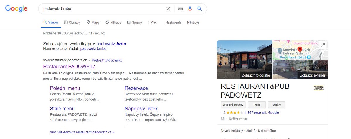 Google My Business ma dnes pobavil. Nie takto fakt ten podnik nevyzerá. Čo na to <a href="/tenvelkej/">Zdenek Horak</a> ? Ako sa to tam môže dostať?