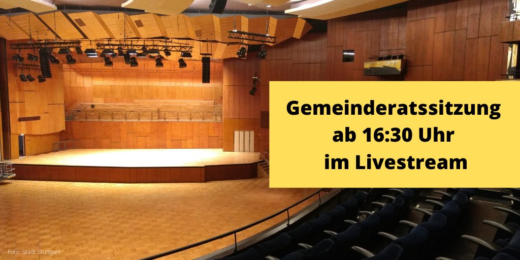 stuttgart_stadt's tweet photo. Die #Gemeinderatssitzung in #Stuttgart könnt Ihr heute live mitverfolgen unter https://t.co/hn3qT9zOZT. Gestreamt werden die Tagesordnungspunkte 1 "Ausschreitungen am Wochenende in der Stuttgarter Innenstadt" und 1a "Aktueller Sachstand Haushaltslage" ▶️  https://t.co/99Xa2Irb75 https://t.co/LktChhkZ41