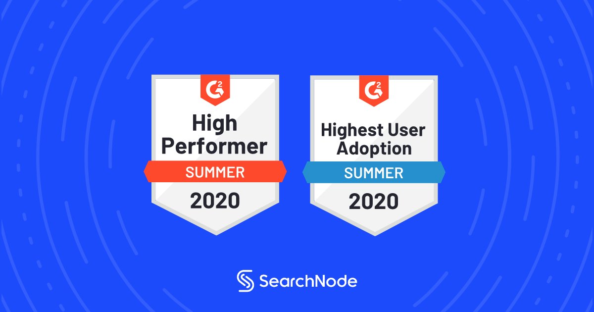 SearchNode's tweet image. SearchNode named High Performer in G2 Summer Report based on having high customer satisfaction! 🎉 We also received the Highest User Adoption Badge! 🎖️

Our customers are the best!💙 Thanks for the recognition and honest feedback! 🙏

#Ecommerce #EcommerceSearch #SiteSearch