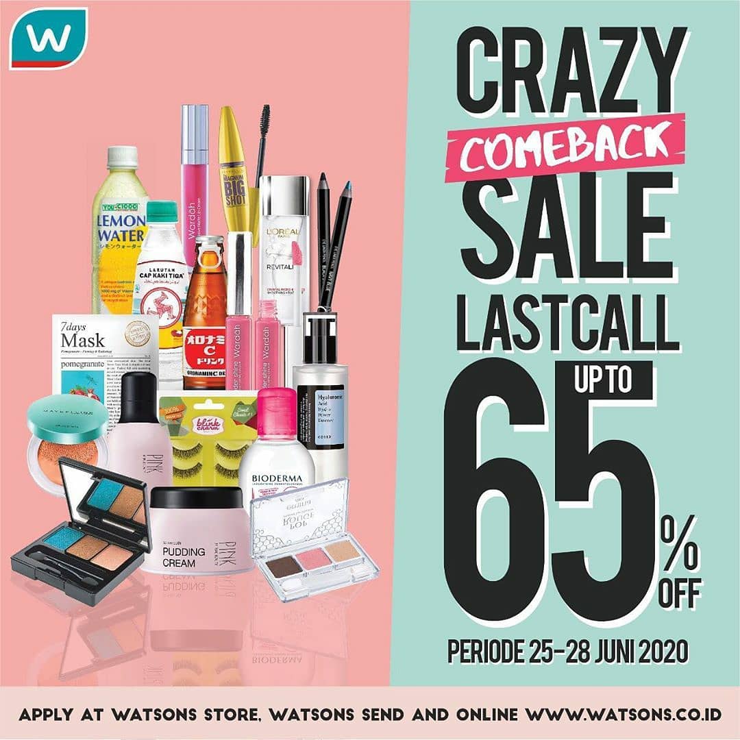 EmporiumPluit's tweet photo. PAYDAY TIME 📣
Sudah siap nge-mall dengan NEW NORMAL pas gajian? It's time to #LookGoodFeelGreatAgain 

Siapkan kebutuhan NEW NORMAL kamu hanya di WATSONS CRAZY COMEBACK SALE hingga 28 Juni 2020.

Watsons | LGM Floor, EPM https://t.co/P3V0sBGnKr