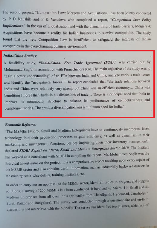 What happened after China funded RGF?1) Not then PM of India, but Sonia Gandhi & family invited for Beijing Olympics 2008.2)  @RahulGandhi signed MoU with Chinese Communist party in 20083) Rajiv Gandhi Foundation did series of study on why India MUST SIGN FTA WITH CHINA. 4/5