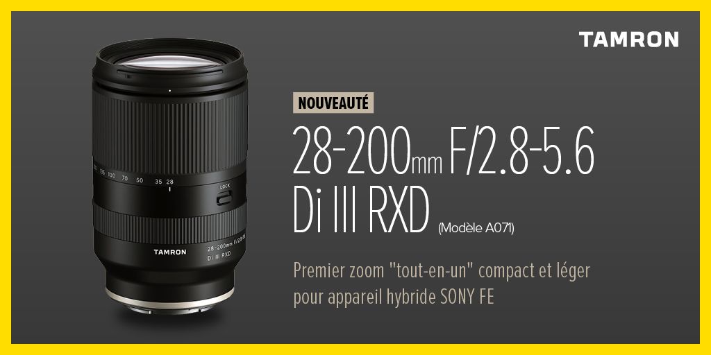 Cirque_PhotoVid's tweet photo. PHOTO 📸  - NOUVEAUTE TAMRON
Arrivée prévue aujourd'hui en magasin, ce zoom ultra polyvalent et compact sera le compagnon parfait pour votre appareil Sony A plein format.  Ici, on a hâte de le tester.
Commandez le au magasin ou sur notre site https://t.co/UjeudRdyAV
#tamron28200 https://t.co/UqlPlEHyAH