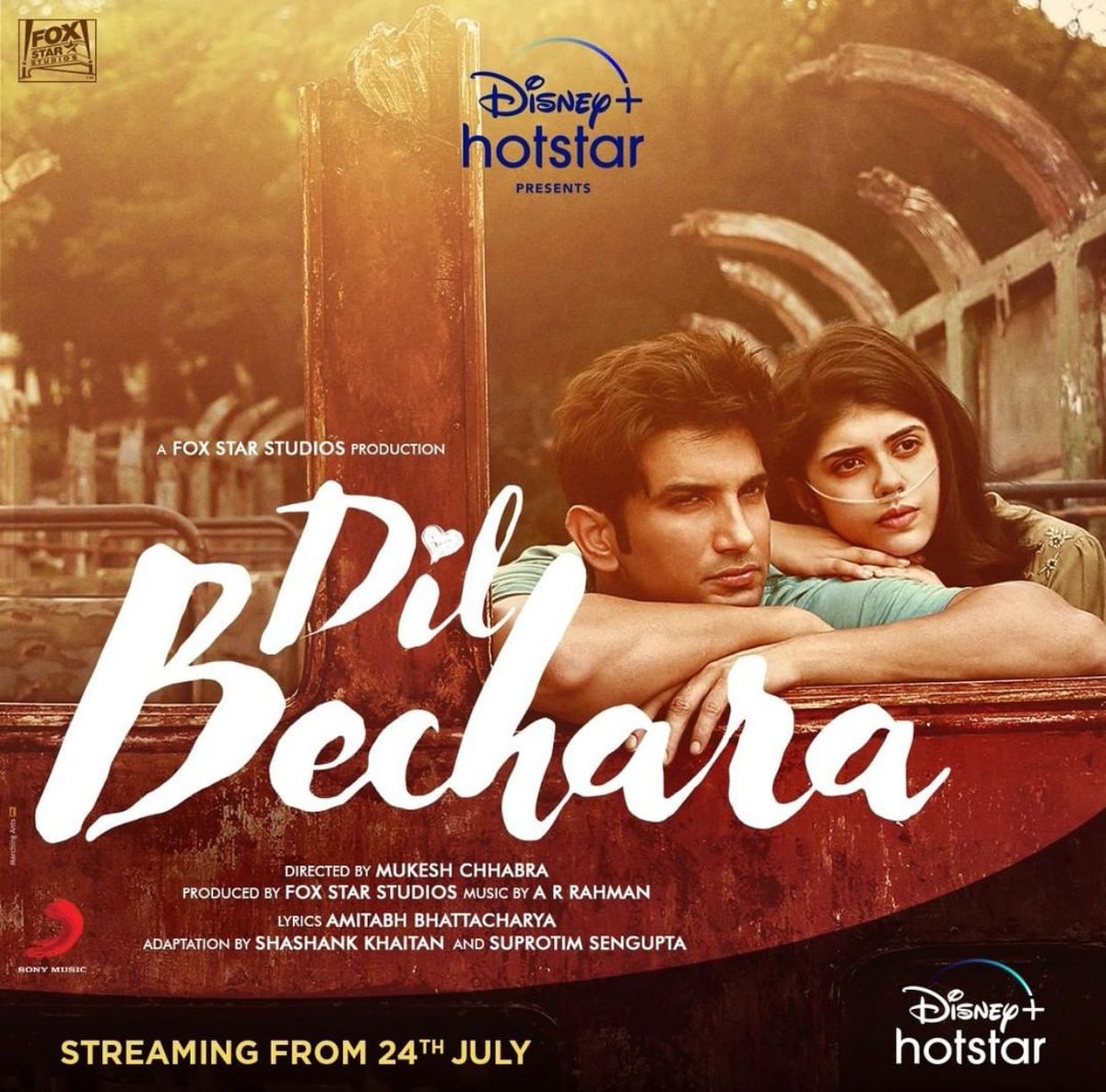 filmfare's tweet image. Confirmed: Late #SushantSinghRajput and #SanjanaSanghi starrer #DilBechara to be available to stream from 24th July.