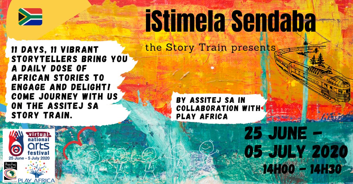 SnypperOfficial's tweet photo. vNAF - 25 June to 5 July 20202
iStimela sendaba - The story Train

Join us to see these amazing storytellers from Africa innovating through time virtually as you relax at the comfy of your home.
https://t.co/BpyGhvFCer
#naf #storytrain #isitimelasendaba #assitejsa #PlayAfrica https://t.co/dsxwnMkORl