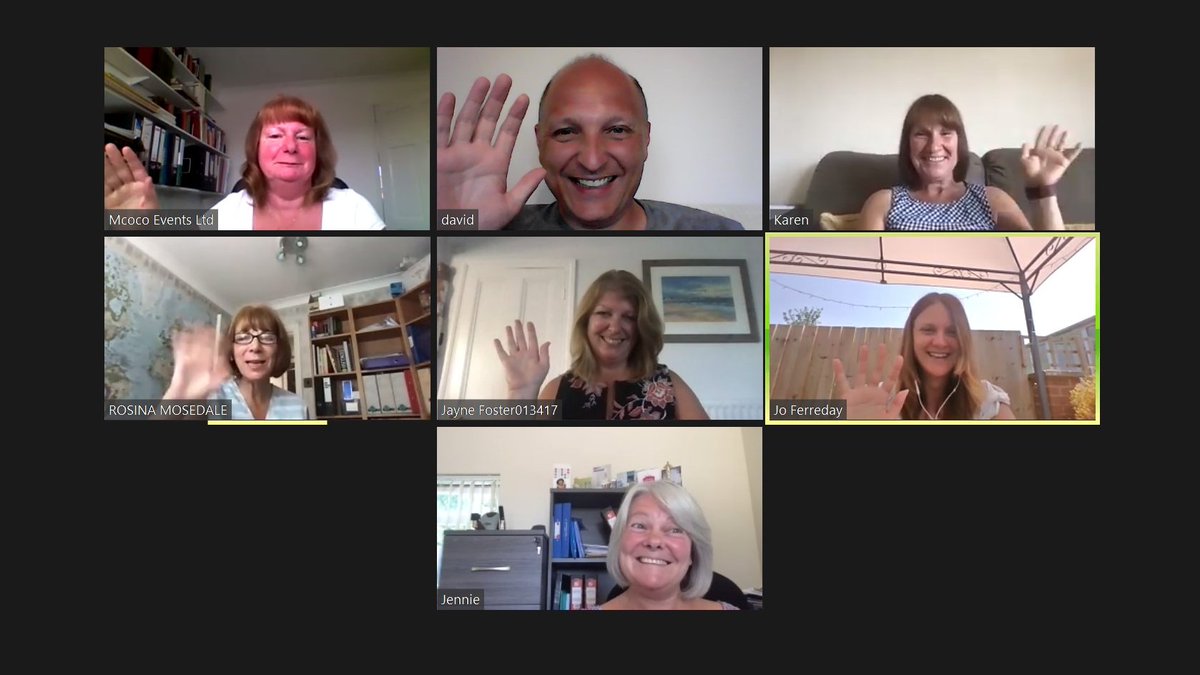MCOCOevents's tweet photo. Great seeing everyone today. Catching up on our weekly virtual meeting.
@Choicelocations @InLocoEvents @EventWorksLtd
@SovereignEvents @UniqueVenueFind
@karen_tobookLtd @sheer_edge
We missed
@PandoraEvents7 @EasyTigerEvents @eventsbykt
#mcoco #sticktogether #littlefamily https://t.co/dlx8Bn4Z8y