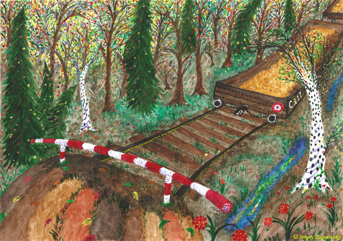Sergey Zagraevsky (zagraevsky.com). 
НА ЗАПАСНОМ ПУТИ / ON THE SIDEWAY.
