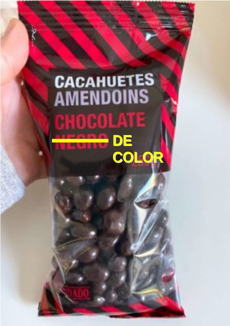 jorjogar's tweet photo. Tampoco compreis los conguitos de Hacendado. Aunque no lo llamen conguitos, pone chocolate NEGRO y eso puede llegar a resultar despectivo hacia una persona de color y puede llegar a sentir que le estan faltando el respeto Deberian llamarlo así: https://t.co/6Ek648YN5M