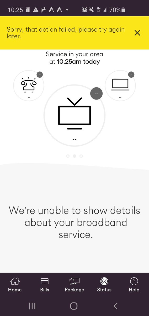 BierOverHier's tweet photo. .@virginmedia #myvirginmedia I cannot report the broadband issue on the app https://t.co/emdB1GC3ie
