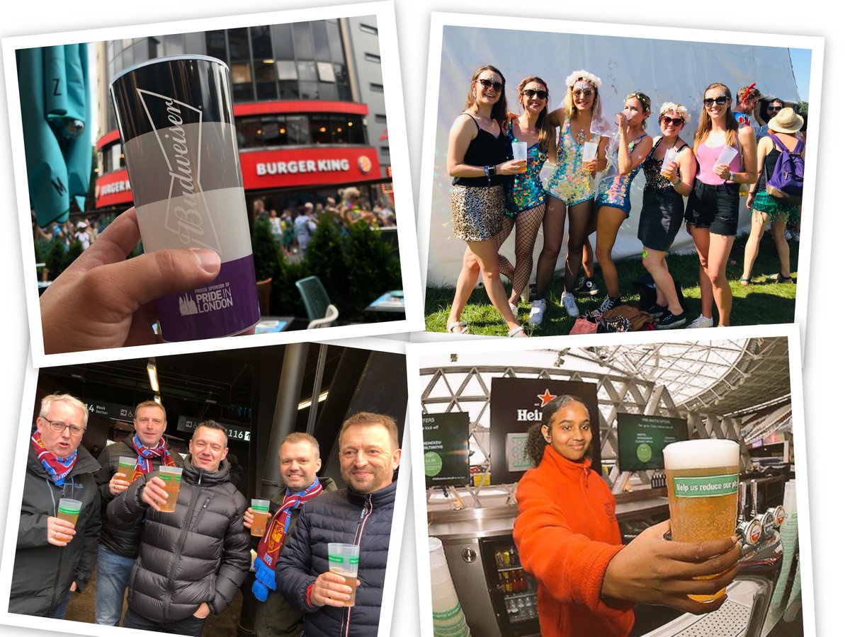 #Thursdaythoughts of the #heatwave, staying hydrated and #climatechange.  With the #pubsreopening we are seeing a surge in enquiries for #reuseable polypropylene pint #cups.  Which can be branded and washed 200 times!  
#ecofriendlyproducts #brandedproducts #promotionalitems