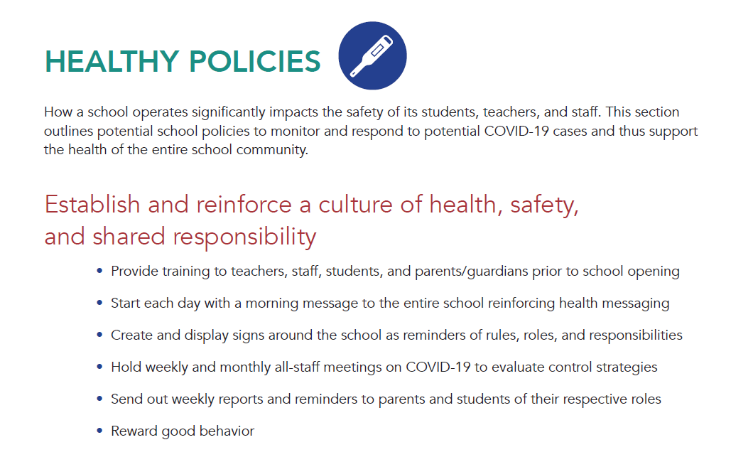 16/ The most important strategy we give is this one*Establish and reinforce a culture of health, safety, and shared responsibility*