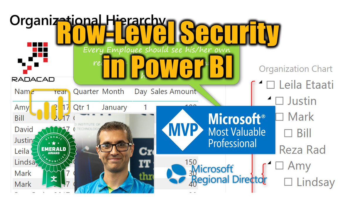 Rad_Reza's tweet image. ANNOUNCEMENT: My new 🔥⚡ #RowLevelSecurity in 📊 #PowerBI ⚡🔥 Video 🎥 Course is now available individually or through #RADACADAcademy membership
This is the most comprehensive guide to Row Level Security
learn.radacad.com/course/row-lev…
#RADACAD