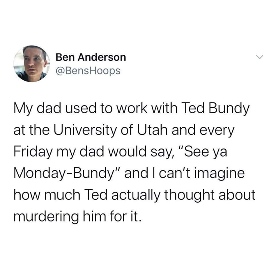 Kayley_Boo's tweet image. 😂 For sure he was next on the list #TedBundy #SerialKiller @Zak_Bagans