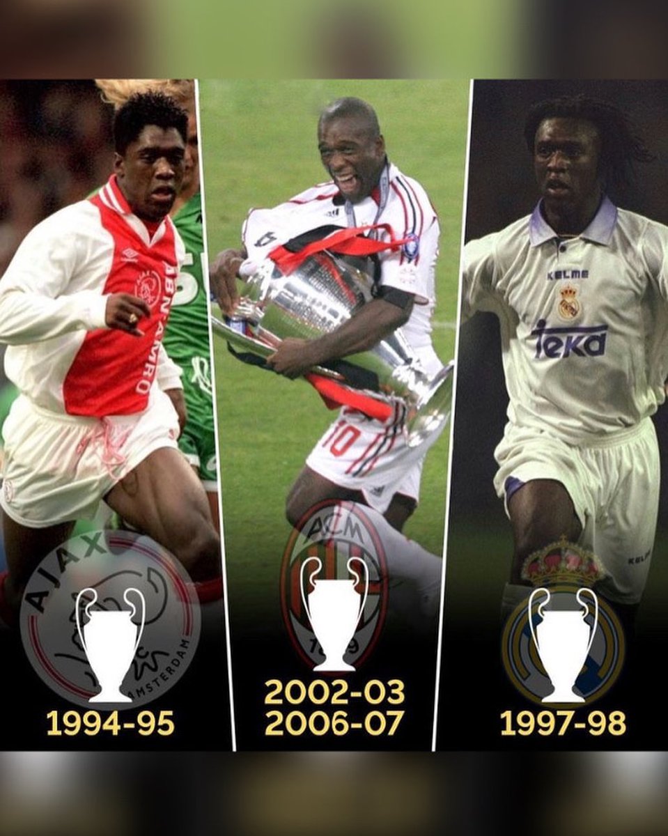 Clarence Seedorf - One of the most successful players in champions league history winning it in three different clubs(twice in one).Worked hard to prove to the world what a black player can achieveIan Wright - arsenal legend who faced hard times due to the racism..