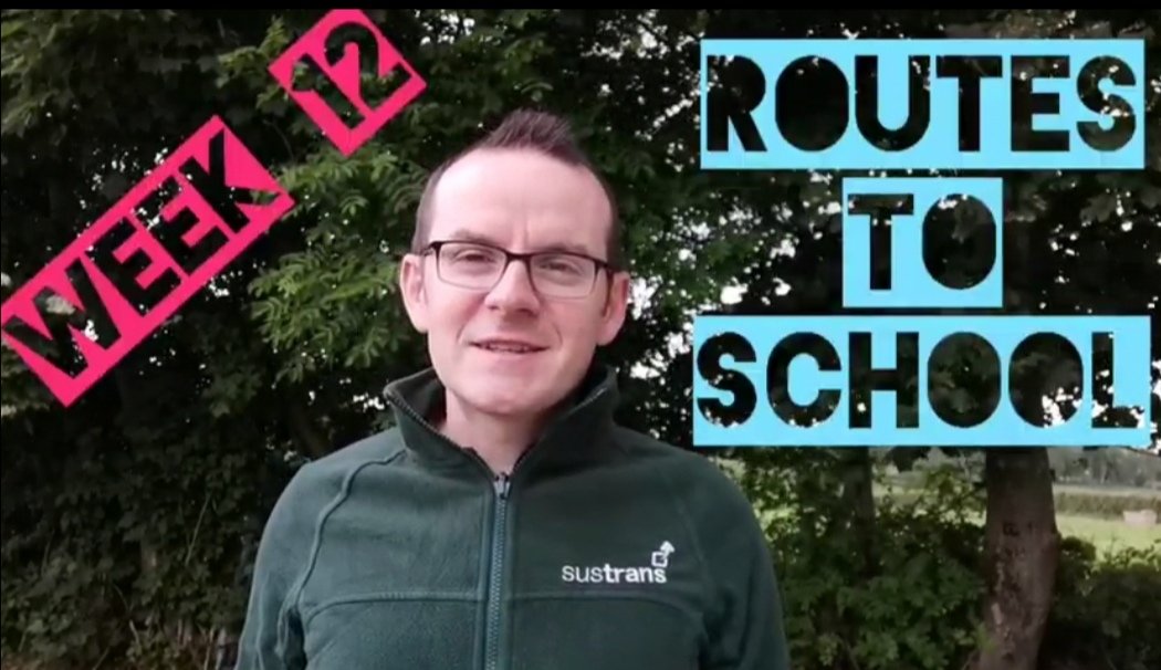 The 12th and final @SustransNI @ Home Virtual Activity - Routes to School (Photo Challenge) Watch here -  youtu.be/5XqxZvunlnQ @publichealthni @deptinfra #ActiveSchoolTravel programme