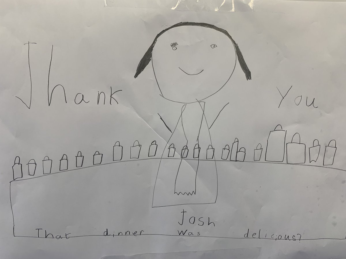 TheWilmAcad's tweet photo. A lovely thank you poster from a very happy and thoughtful boy for our wonderful cook @mandymc96600453 for all of her hard work and ‘Delicious dinners’ #morethanjustme #belonging #TeamTWA https://t.co/CUsGI02DNA