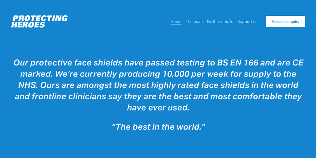 It's great to work with the @NPL and #ProtectingHeroes team to produce these protective face shields for the NHS. Find out more about our PPE work: becgroup.com/news/uk-manufa… #PPE #ProtectiveFaceShields #FaceVisors #COVID19 #NHSHeroes