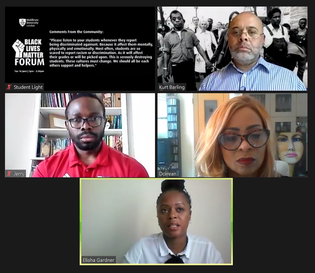 “One positive from the sad loss is the huge awareness this movement has created," @Jerry_Okoye_, #BlackLivesMatter Forum panelist. We will continue conversations on change, to improve support to our black students, staff and community. Watch the forum 👉 bit.ly/3eyzEQO