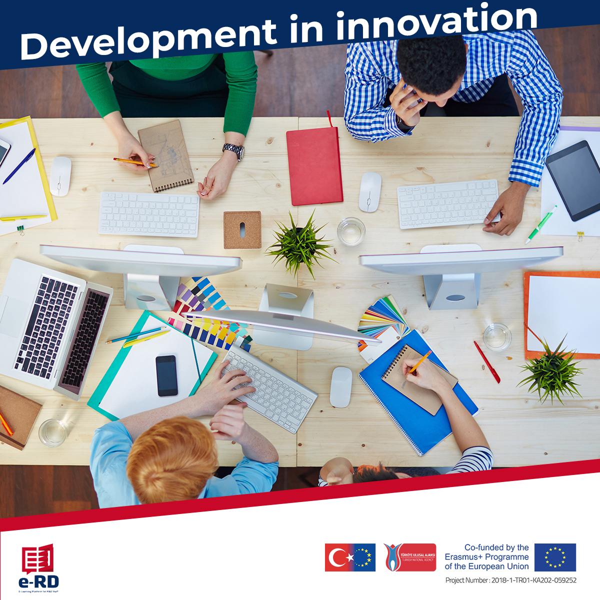 erdplatform's tweet image. In the scope of the project, there will be an improvement in the diversity of possible solutions that the trainees will offer to the problems and the perception of innovation in general.
.
.
.
#Türkiyeulusalajansı #Erasmusplus #Targettto #Gaun #E-rd #Viteco #IBOX #e-learning